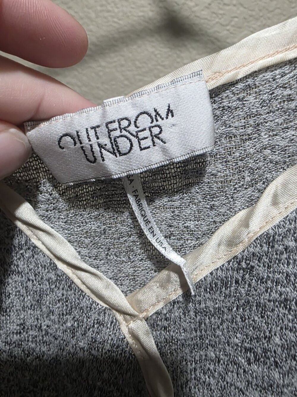 Out From Under Gray Shorts Romper Women's Size Small Sleeveless Loungewear - Picture 3 of 8